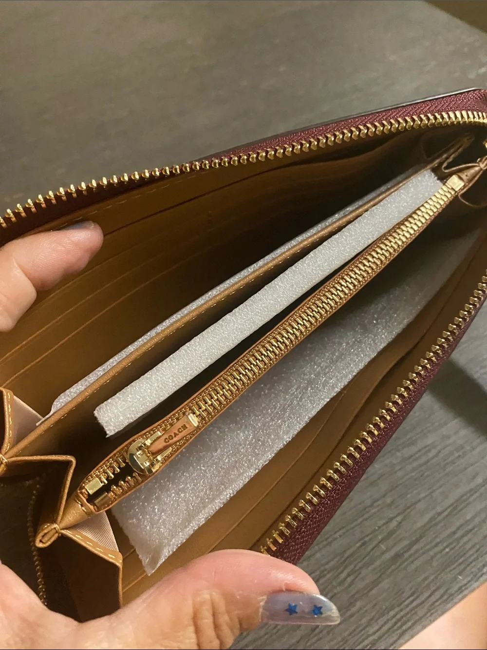 Coach zip wallet